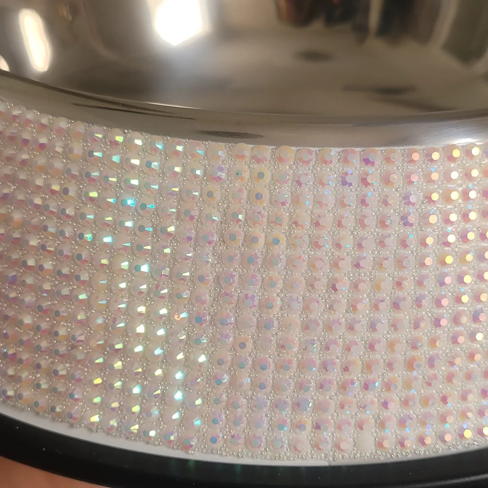Customized Colts Dog Bowl with Rhinestone Design